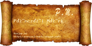 Pánczél Márk névjegykártya